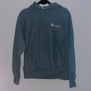 Blue-Green Champion Hoodie